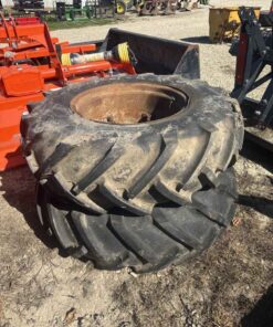 Pair of 14.9 24 tires on rims