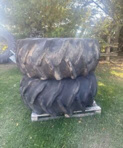 Pair of 23.1 -26 tires on 8 bolt wheels