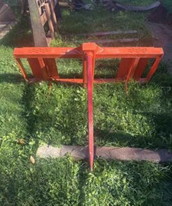 Unused skid steer quick tach bale spear