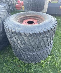 Pair of 44x18.00-20 tires on Kubota 8 bolt wheels