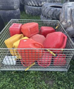 One crate of fuel jugs
