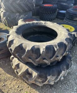 Pair of Goodyear 13.6 28 tractor tires