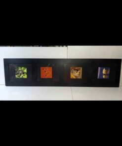 Long black 4 picture frame