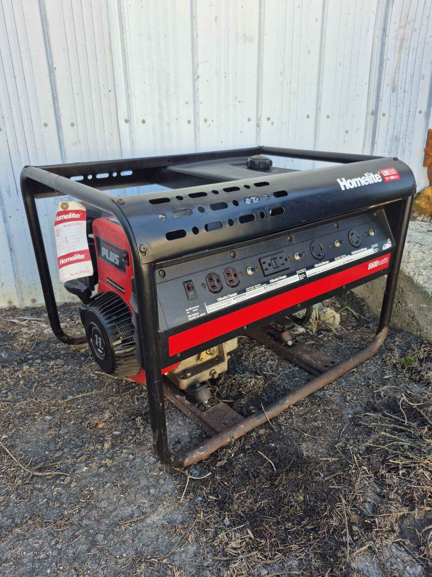 Homelite 5500 watt generator
