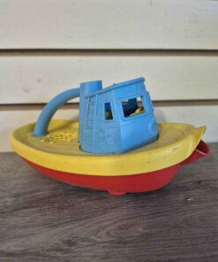 Vintage tug boat bath toy