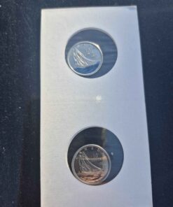 Set of colored and non 1921-2021 dime