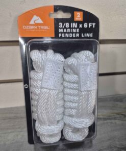 Pack of 2 fender line rope