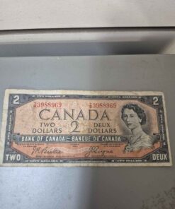 1954 Canadian $2 bill