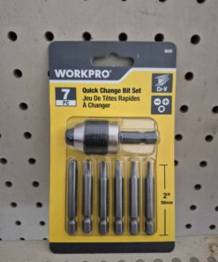 Work pro 7 piece quick change bit set
