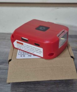 Turn your Milwaukee 18 volt battery into a flashlight and usb/c power output