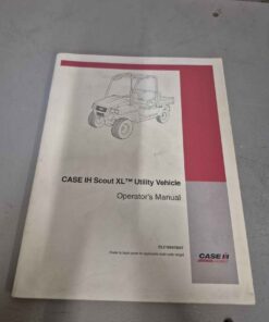 Case iH scout XL operator's manual
