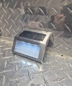 Solar powered lighted house number or entrance light