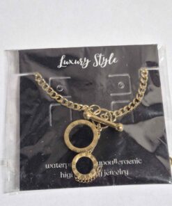 88354-0.... 18 k gold plated stainless necklace