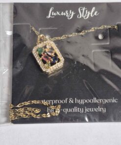 87876-0.... 18 k gold plated stainless necklace