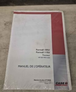 Farmall 105,&115U series operators manual