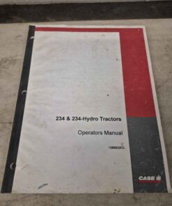 234 and 234 hydro. Operators manual