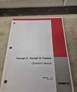 Farmall 31 & 35 operators manual
