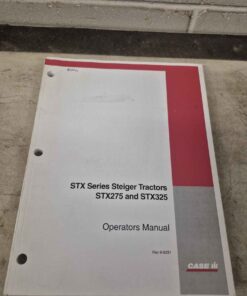 STX series steiger tractor operators manual