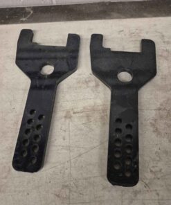 Qty 2 heavy duty fork style brackets