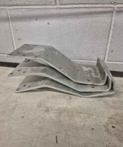 Qty 3 galvanized metal plates dimensions in pictures