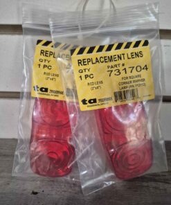 Set of 2 red bullseye replacement lens
