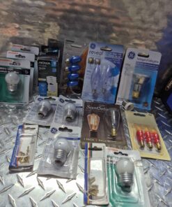 10 plus assorted packages of light bulbs