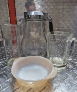 Extra large maple syrup pitcher fireware bowl and more