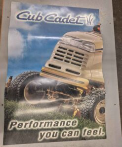 Cub cadet performance, you can feel double sided poster