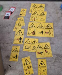 Assorted safety decals