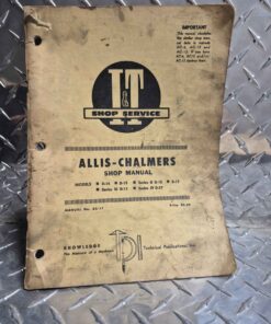 Allis Chalmers I t service manual