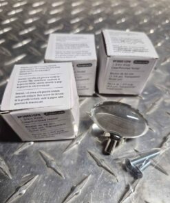 4 clear/silver knobs