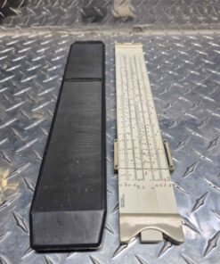 Slide rule with case