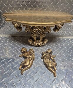 Decorative shelf and 2 cherubims