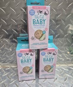 Qty 3 packs of 3 tikki cat baby