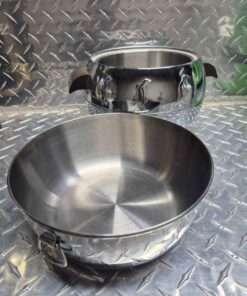 Stainless bowl and insulated dish no lid