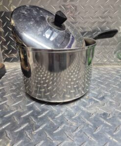 Coronet stainless pot black handle