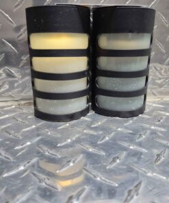 Half round post solar light