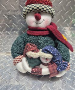 Snowman with twins