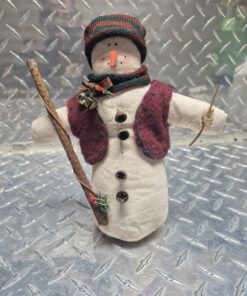Snowman with stick
