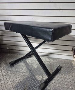 Folding adjustable height piano bench