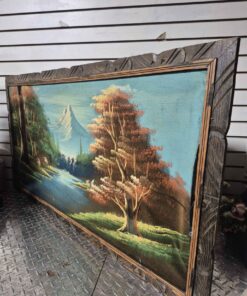 Mesmerized mountain canvas