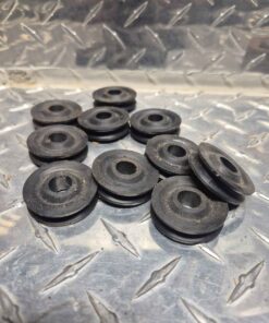 10 plastic cable pulleys