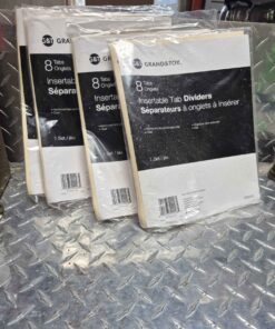 4 packages insertable tab dividers