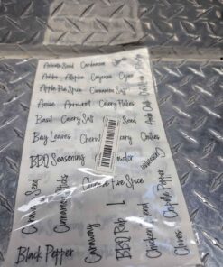 Canister labeling stickers