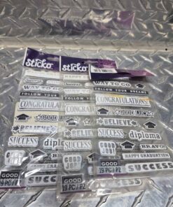 3 packs graduation stickers