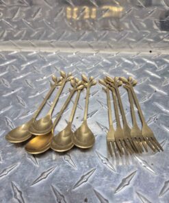 Setting of 5 Mini forks and 5 Mini spoons