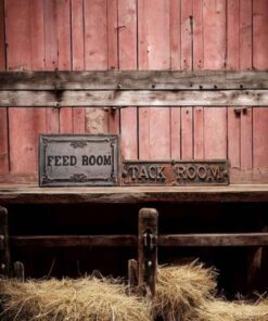 METAL TACK ROOM SIGN & FEED ROOM SIGN
