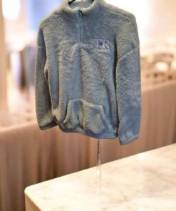 YOUTH SHERPA 1/4 ZIP SWEATSHIRT - MINT GREEN YTH 9/10