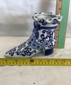 Blue & White Shoe Vase