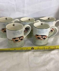 Price & Kensington Potteries Farmyard Animals Mugs & Creamer